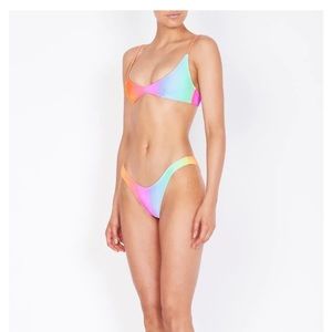 NWT Triangl Maia rainbow Bikini